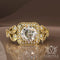 0.91ct Diamond Vintage Filigree Gold Engagement Ring - 02US56